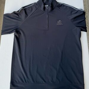Adidas Men’s 1/4 Zip Black (L) ClimaLite w/Bella Collina logo on left chest.